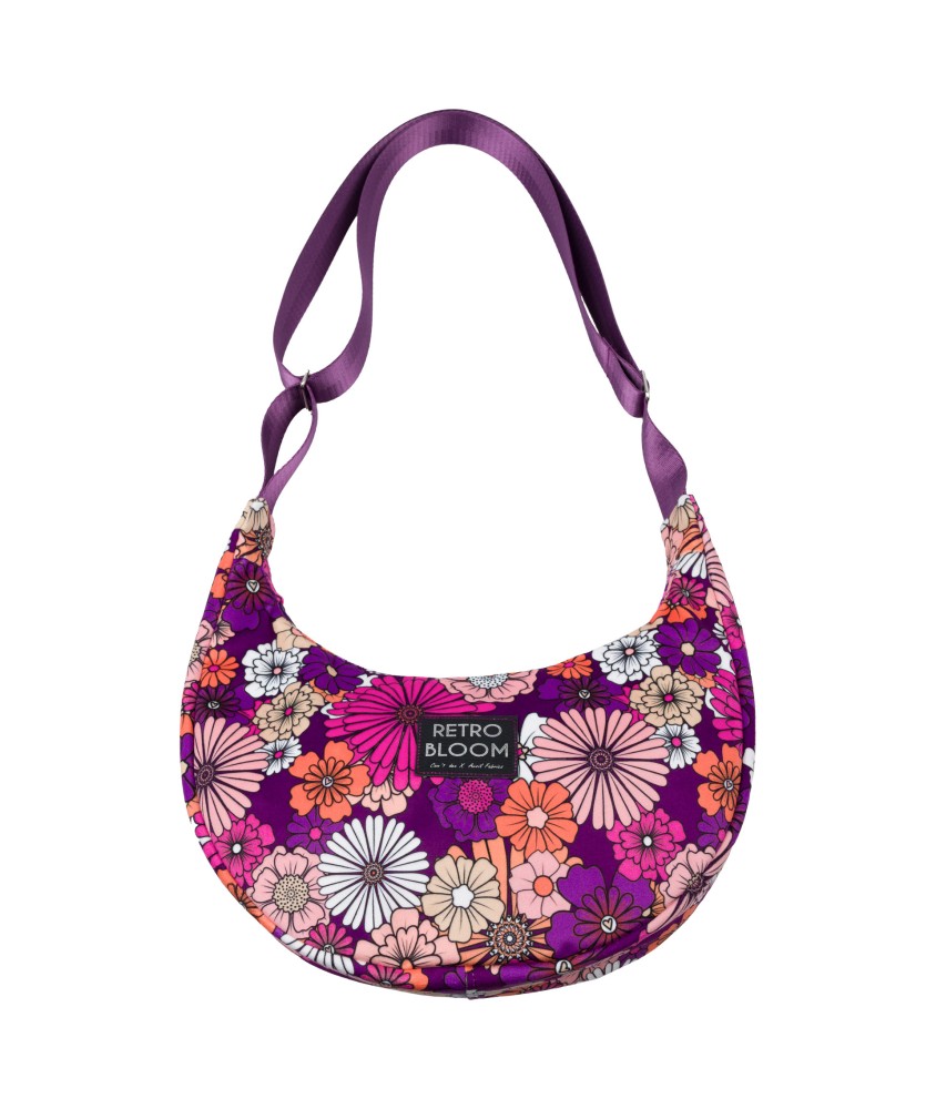 Kit Sac Besace Rétro Bloom – Com’1 Idée x Avril Fabrics | Velours exclusif | DIY facile & tendance | Finitions couture