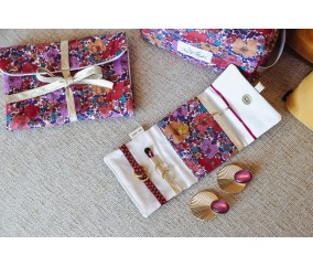Kit Couture Petite Pochette Bijoux Flora – Com’1 Idée | Élégance et praticité pour vos bijoux