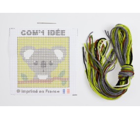 Kit Canevas Soudan "Alfi" 15x15 cm – Com’1 Idée