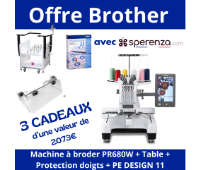 Machine à Broder Semi-Professionnelle Brother PR680W - Machine à broder 6 aiguilles - Garantie 5 ans