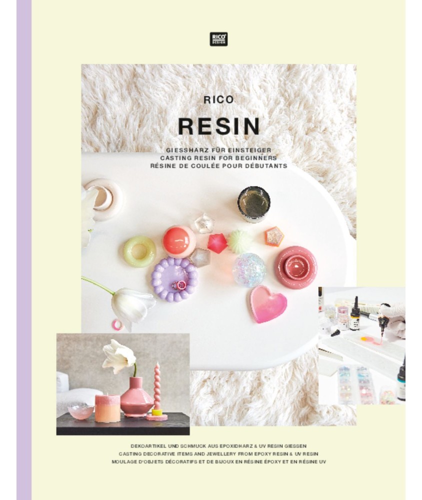 Livre Rico Resin – Résine de coulée pour débutants – Rico Design Livre Rico Resin – Résine de coulée pour débutants – Rico Design