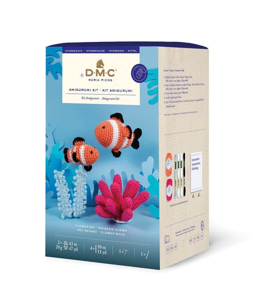 Kit Amigurumi Poisson Clown DMC – Idéal débutant - Multicolore - vue 3