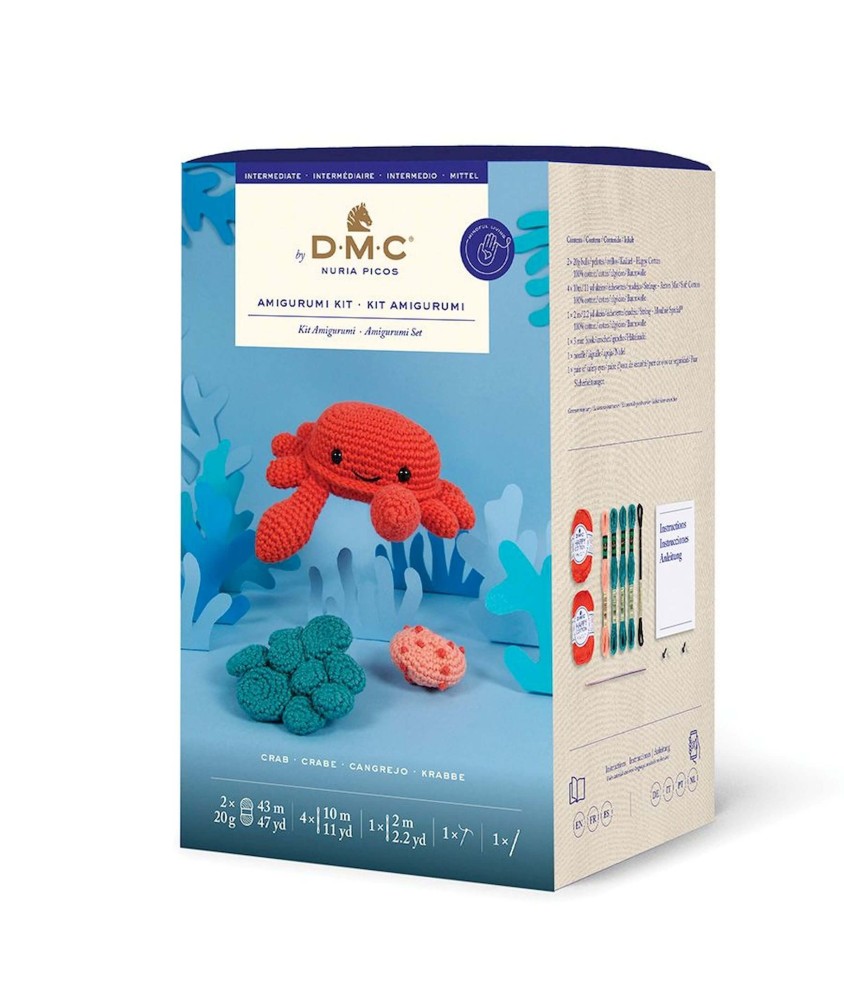 Kit Amigurumi Crabe DMC – Débutants bienvenus - Multicolore - vue 3