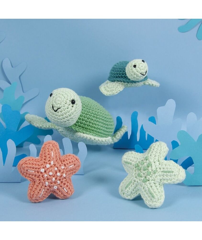 Kit Amigurumi Tortue de Mer DMC – Débutants & confirmés Kit Amigurumi Tortue de Mer DMC – Débutants & confirmés