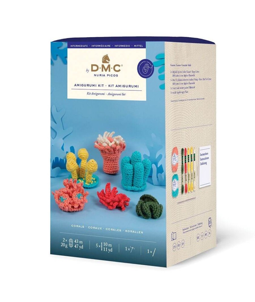 Kit Amigurumi Coraux DMC – Débutants & confirmés - Multicolore - vue 3