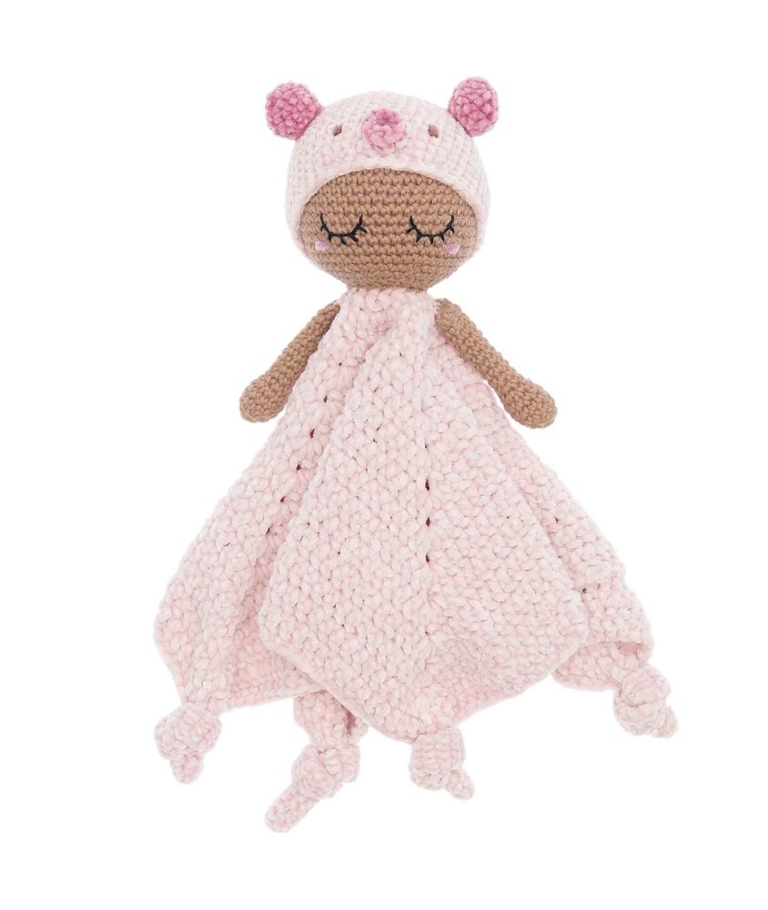 Kit Ricorumi Baby Blankies – Porcelet à crocheter - Doudou à faire soi-même Kit Ricorumi Baby Blankies – Porcelet à crocheter - Doudou à faire soi-même