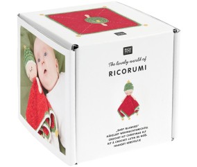 Kit Ricorumi Baby Blankies – Lutin de Noël - Couverture doudou à crocheter – Édition spéciale Fêtes
