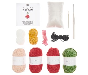 Kit Ricorumi Baby Blankies – Lutin de Noël - Couverture doudou à crocheter – Édition spéciale Fêtes