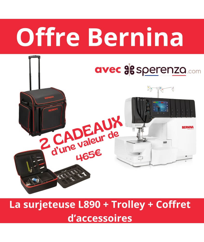 L890 - La Rolls des surjeteuses et des recouvreuses! - Garantie 5 ans - Bernina L890 - La Rolls des surjeteuses et des recouvreuses! - Garantie 5 ans - Bernina