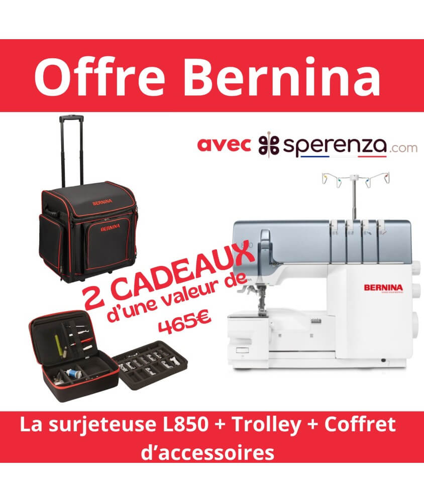 Surjeteuse Bernina L850 - Bernina - Garantie 5 ans - Sperenza Surjeteuse Bernina L850 - Bernina - Garantie 5 ans - Sperenza