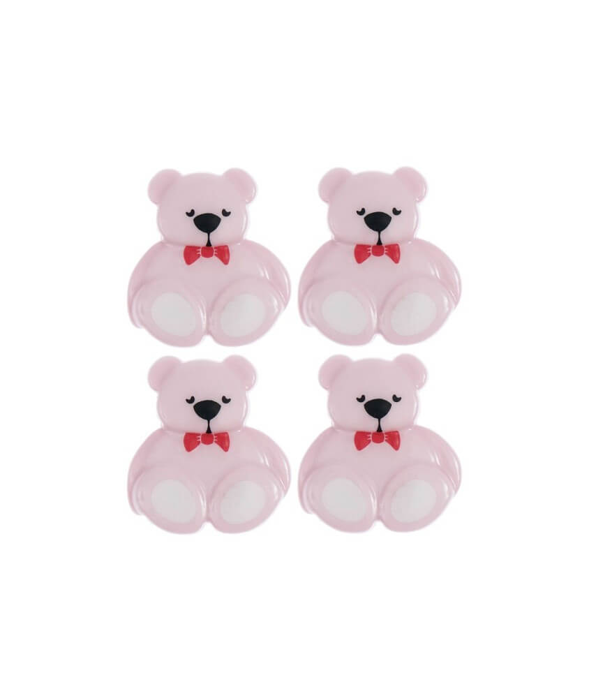 Cartes de 4 boutons nounours 16 x 18 mm – Rico Design Cartes de 4 boutons nounours 16 x 18 mm – Rico Design
