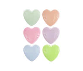 Carte de 6 boutons cœurs - 11 x 11 mm – Rico Design