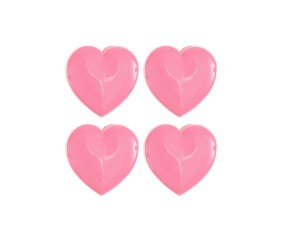 Carte de 4 boutons cœurs – 15 x 15 mm – Rico Design