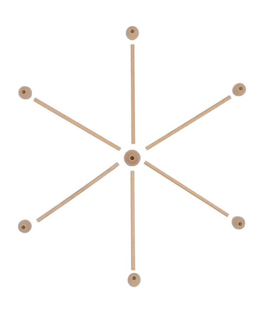 Mobile Étoile en Bois 30 cm – Rico Design Mobile Étoile en Bois 30 cm – Rico Design