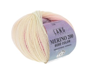 Pelote à tricoter Merino 200 Bébé Color – Lang Yarns - Laine mérinos extrafine multicolore pour layette