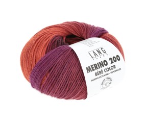Pelote à tricoter Merino 200 Bébé Color – Lang Yarns - Laine mérinos extrafine multicolore pour layette
