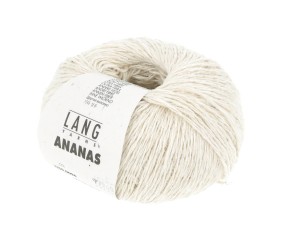 Pelote à tricoter ANANAS – Lang Yarns - Fil durable en lyocell et fibres d’ananas