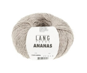 Pelote à tricoter ANANAS – Lang Yarns - Fil durable en lyocell et fibres d’ananas
