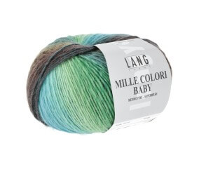 Pelote à tricoter MILLE COLORI BABY – Lang Yarns - 100% laine mérinos extrafine aux mille nuances colorées