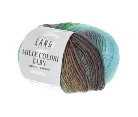 Pelote à tricoter MILLE COLORI BABY – Lang Yarns - 100% laine mérinos extrafine aux mille nuances colorées