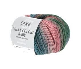 Pelote à tricoter MILLE COLORI BABY – Lang Yarns - 100% laine mérinos extrafine aux mille nuances colorées