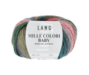 Pelote à tricoter MILLE COLORI BABY – Lang Yarns - 100% laine mérinos extrafine aux mille nuances colorées
