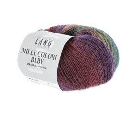 Pelote à tricoter MILLE COLORI BABY – Lang Yarns - 100% laine mérinos extrafine aux mille nuances colorées
