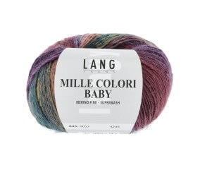 Pelote à tricoter MILLE COLORI BABY – Lang Yarns - 100% laine mérinos extrafine aux mille nuances colorées