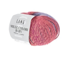 Pelote à tricoter MILLE COLORI BABY – Lang Yarns - 100% laine mérinos extrafine aux mille nuances colorées