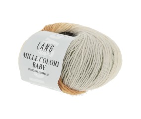 Pelote à tricoter MILLE COLORI BABY – Lang Yarns - 100% laine mérinos extrafine aux mille nuances colorées