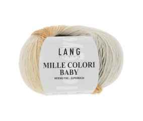 Pelote à tricoter MILLE COLORI BABY – Lang Yarns - 100% laine mérinos extrafine aux mille nuances colorées