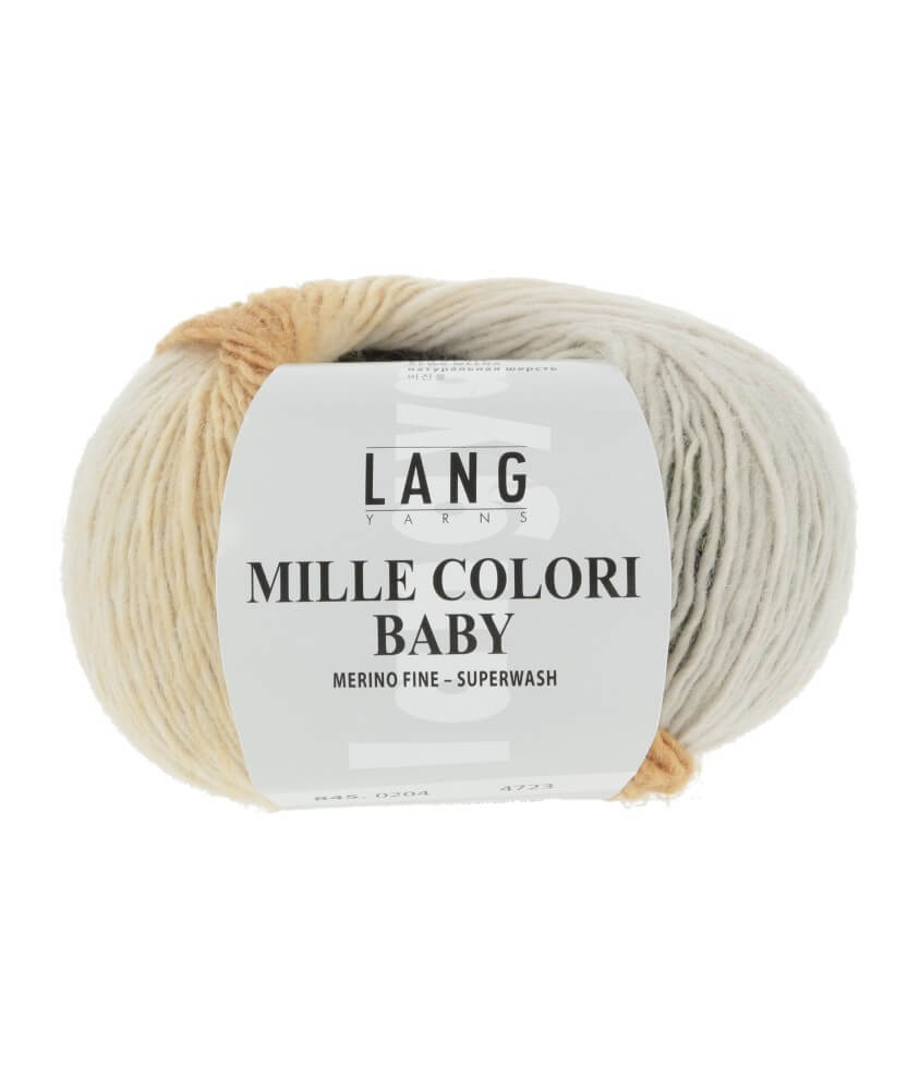 Pelote à tricoter MILLE COLORI BABY – Lang Yarns - 100% laine mérinos extrafine aux mille nuances colorées