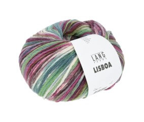 Pelote à tricoter LISBOA - 100gr – Lang Yarns - 100% coton, légèreté et éclat inspirés du Portugal
