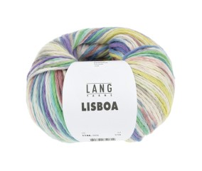 Pelote à tricoter LISBOA - 100gr – Lang Yarns - 100% coton, légèreté et éclat inspirés du Portugal