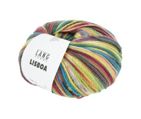 Pelote à tricoter LISBOA - 100gr – Lang Yarns - 100% coton, légèreté et éclat inspirés du Portugal