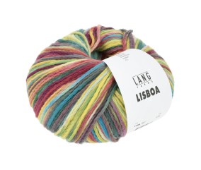 Pelote à tricoter LISBOA - 100gr – Lang Yarns - 100% coton, légèreté et éclat inspirés du Portugal