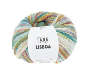 Pelote à tricoter LISBOA - 100gr – Lang Yarns - 100% coton, légèreté et éclat inspirés du Portugal