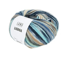 Pelote à tricoter LISBOA - 100gr – Lang Yarns - 100% coton, légèreté et éclat inspirés du Portugal