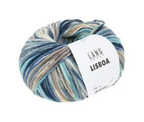 Pelote à tricoter LISBOA - 100gr – Lang Yarns - 100% coton, légèreté et éclat inspirés du Portugal