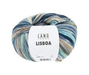 Pelote à tricoter LISBOA - 100gr – Lang Yarns - 100% coton, légèreté et éclat inspirés du Portugal