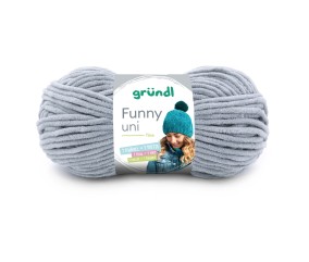 Fil à tricoter effet velour FUNNY - Grundl - 100 Gr - Oeko-Tex