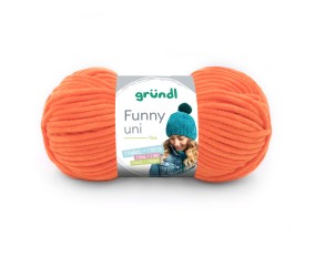 Fil à tricoter effet velour FUNNY - Grundl - 100 Gr - Oeko-Tex