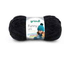 Fil à tricoter effet velour FUNNY - Grundl - 100 Gr - Oeko-Tex