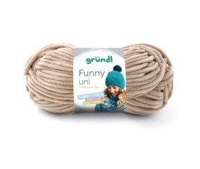 Fil à tricoter effet velour FUNNY - Grundl - 100 Gr - Oeko-Tex