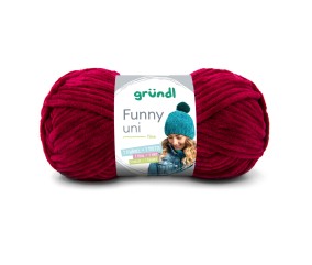Fil à tricoter effet velour FUNNY - Grundl - 100 Gr - Oeko-Tex