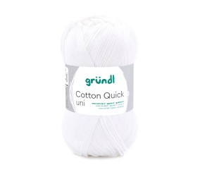 Fil à tricoter COTTON QUICK UNI - Gründl - PPSC - certifié Oeko-Tex