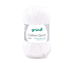 Fil à tricoter COTTON QUICK UNI - Gründl - PPSC - certifié Oeko-Tex