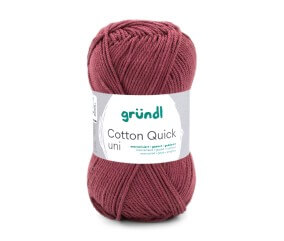Fil à tricoter COTTON QUICK UNI - Gründl - PPSC - certifié Oeko-Tex