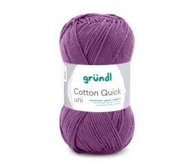 Fil à tricoter COTTON QUICK UNI - Gründl - PPSC - certifié Oeko-Tex
