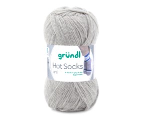 Laine à chaussettes à tricoter HOT SOCKS UNI - Grundl - certifiée Oeko-Tex
